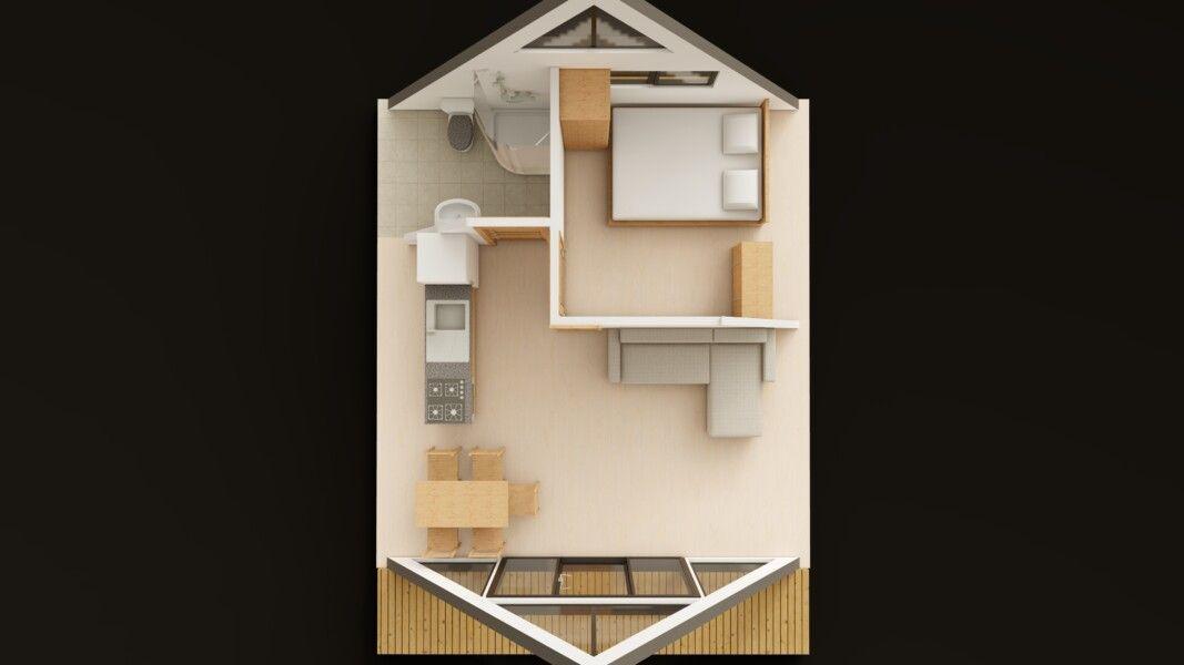 A-Frame 52м² 6