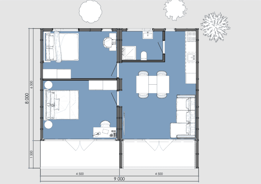 Double Barn 74м² 2